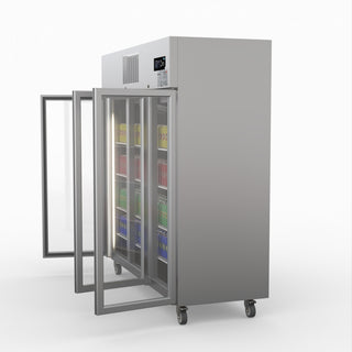 Three Door Upright Display Fridge - Thermaster SUCG1500