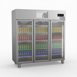 Three Door Upright Display Fridge - Thermaster SUCG1500