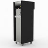 Single Glass Door Upright Fridge Black Stainless Steel - Thermaster SUCG500B