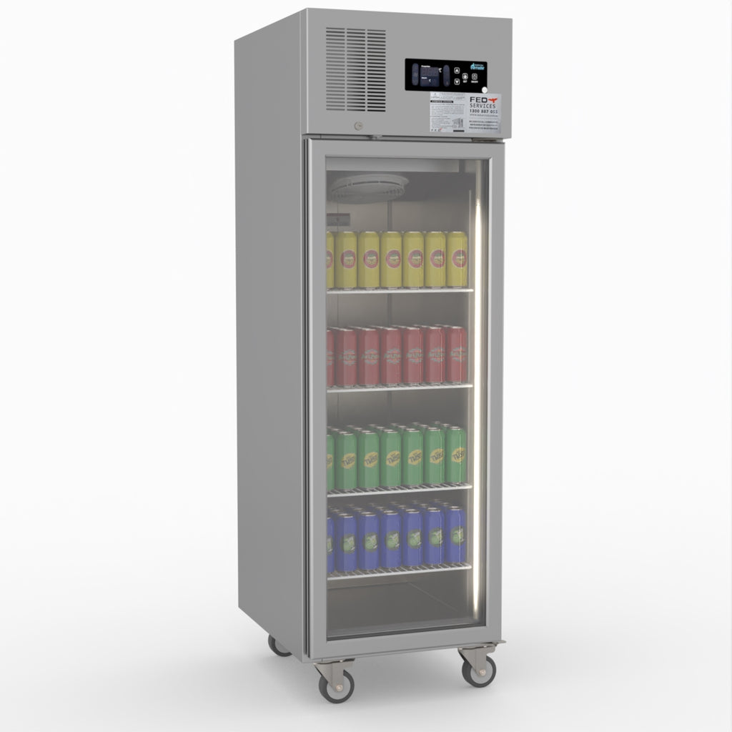 Single Door Upright Display Fridge - Thermaster SUCG500