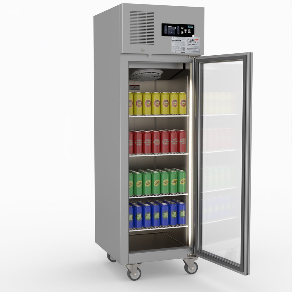 Single Door Upright Display Fridge - Thermaster SUCG500