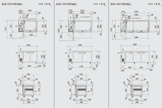 Under Bench Freezer 393L - - Panasonic SUF-1571HP