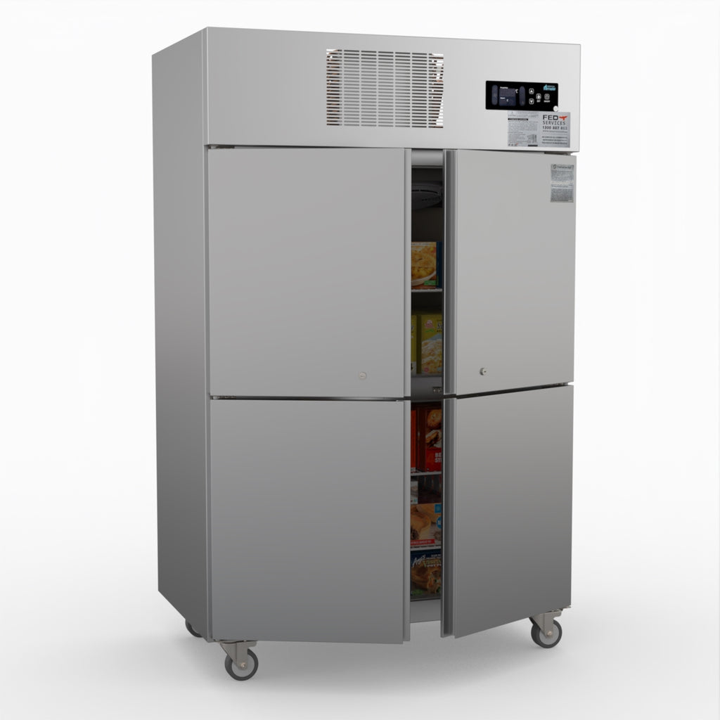 Thermaster Tropical 4 X Half Door Ss Freezer SUF1000