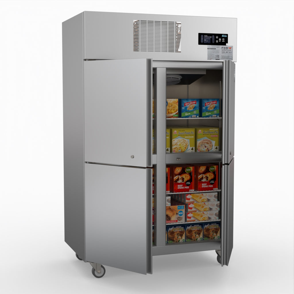Thermaster Tropical 4 X Half Door Ss Freezer SUF1000