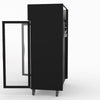 Thermaster Double Glass Door Black Stainless Steel Upright Freezer SUFG1000B