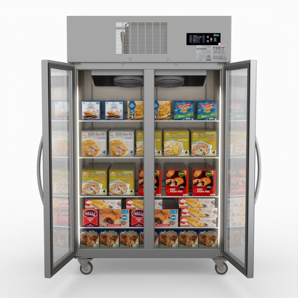 Double Door Display Freezer - Thermaster SUFG1000