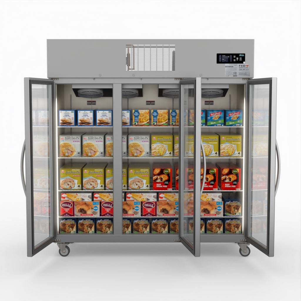 Three Door Upright Display Freezer - Thermaster SUFG1500