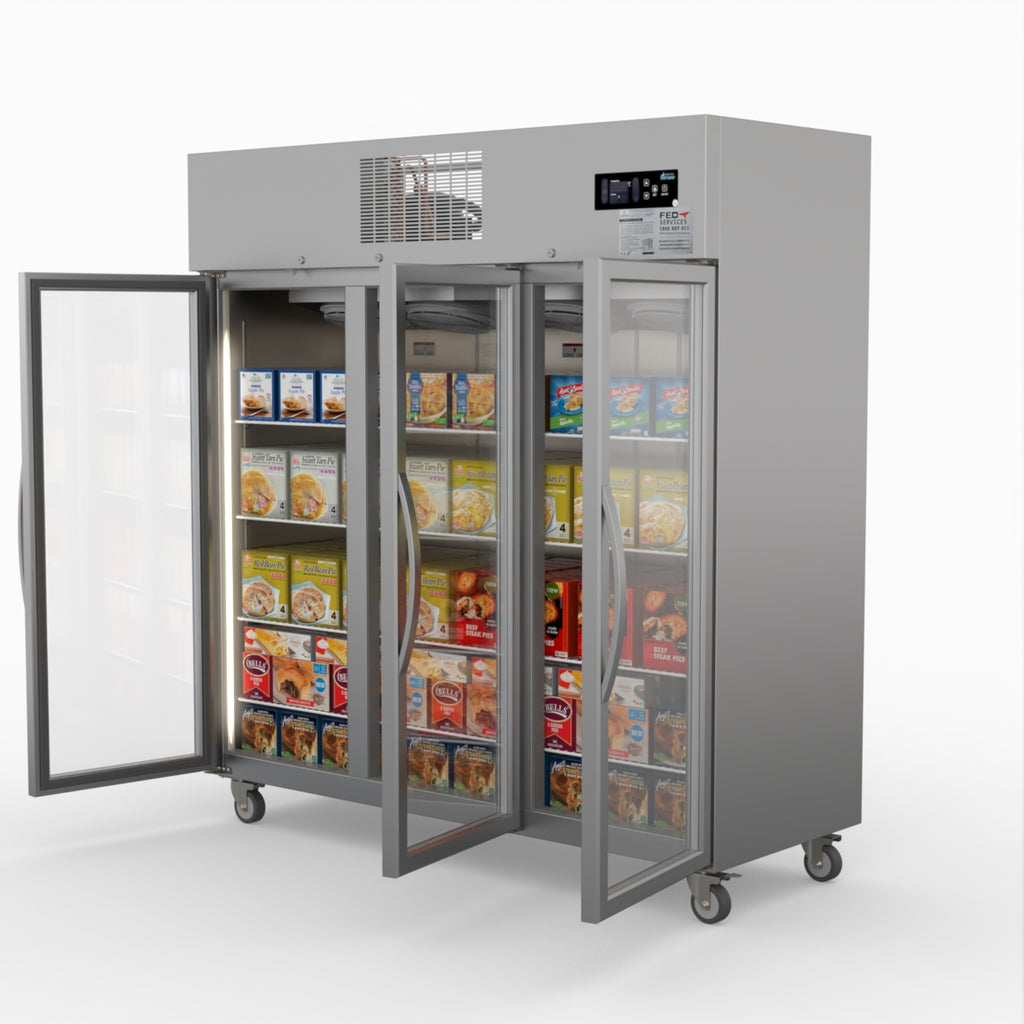 Three Door Upright Display Freezer - Thermaster SUFG1500