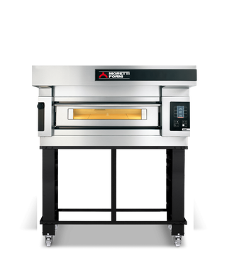 Moretti Forni serieS Single Deck Bakery Oven on Stand - 6 x 60x40cm Tray - COMP S125E/1A/S