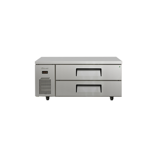 Turbo Air 2 Drawer Stainless Steel Chef Base Fridge TCB12-2-N