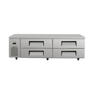 Turbo Air 4 Drawer Stainless Steel Chef Base Fridge - 8 x 1/1 GN Pans TCB18-4-N