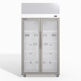 CLEARANCE - Skope TCE1000N 2 Glass Door Display or Storage Fridge with EZICORE 896L