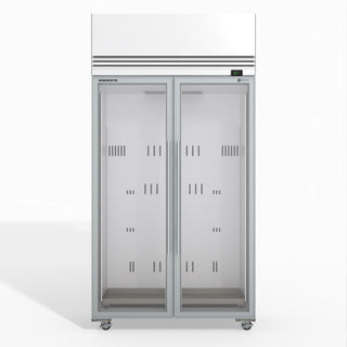 TMF1000N-A Ice 2 1 Glass Door Upright Display or Storage Freezer- Skope TMF1000N-Ice