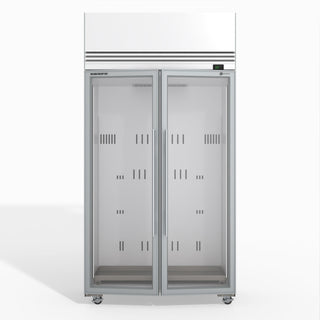 TMF1000N-A Ice 2 1 Glass Door Upright Display or Storage Freezer- Skope TMF1000N-Ice