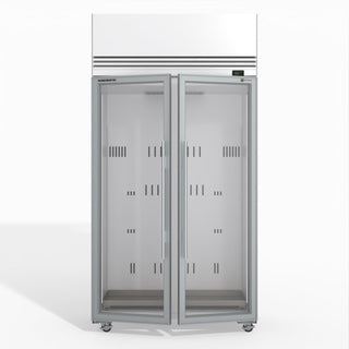 TMF1000N-A Ice 2 1 Glass Door Upright Display or Storage Freezer- Skope TMF1000N-Ice