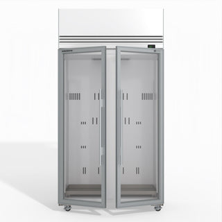 TMF1000N-A Ice 2 1 Glass Door Upright Display or Storage Freezer- Skope TMF1000N-Ice