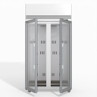 TMF1000N-A Ice 2 1 Glass Door Upright Display or Storage Freezer- Skope TMF1000N-Ice