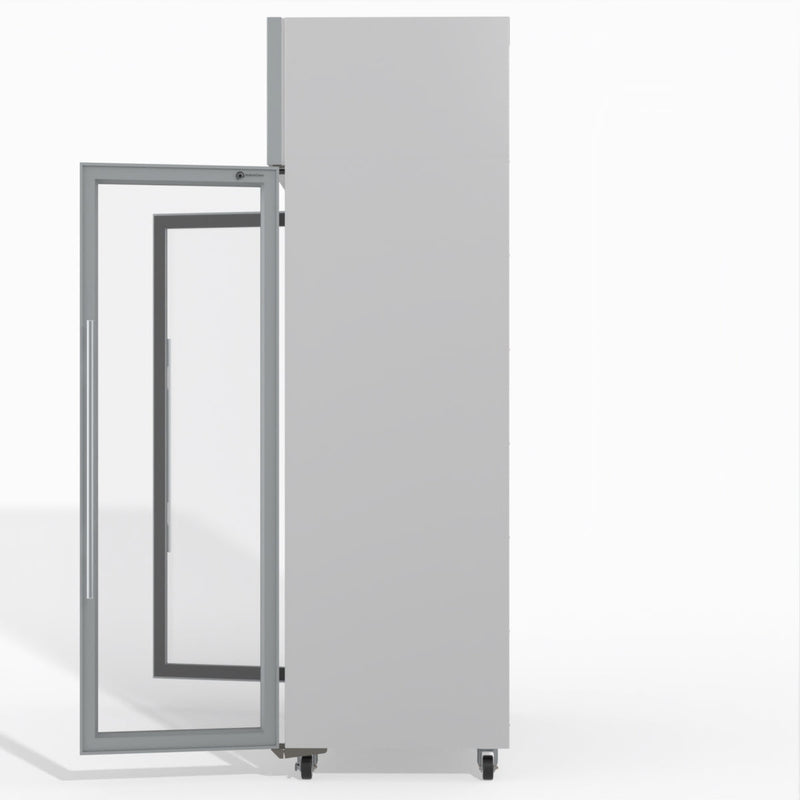 TMF1000N-A Ice 2 1 Glass Door Upright Display or Storage Freezer- Skope TMF1000N-Ice