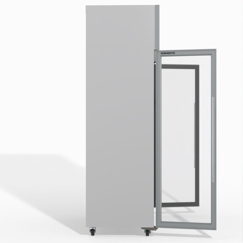 TMF1000N-A Ice 2 1 Glass Door Upright Display or Storage Freezer- Skope TMF1000N-Ice