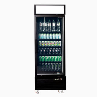 Bromic Upright Display Fridge 546L - 1 Door - Flat Glass - Lightbox UC0550GDL-NR