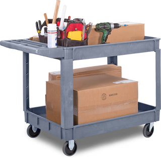 Carlisle Grey Large Bin Top Utility Cart 1143mm x 685mm x 838mm - UC452523
