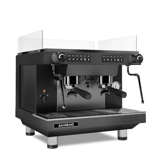 San Remo Zoe - 2 Group Commercial Espresso Machine Compact Full Black - Brand New