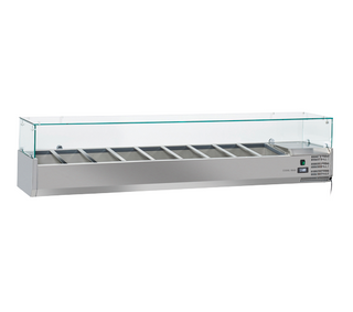Anvil 2000 Glass Refrigerated Ingredient Well - VRX2000