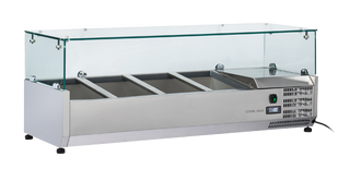 Anvil 1200 Glass Refrigerated Ingredient Well - VRX1200