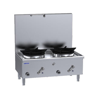 Luus Two Hole Compact Waterless Stockpot WZ-2SP-NG - Natural Gas