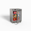 FED-X Thermaster Stainless Steel Upright Static Display Freezer XF200SG