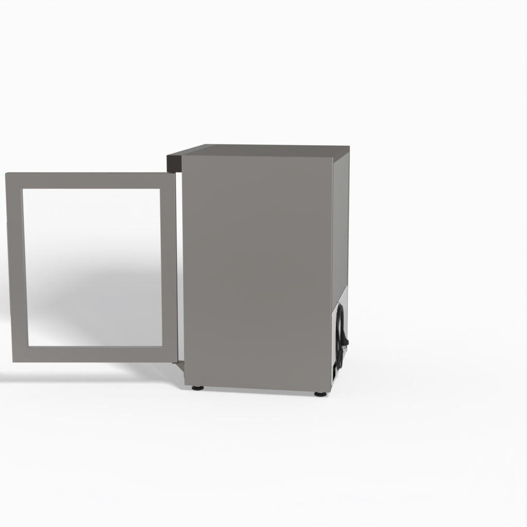 FED-X Thermaster Stainless Steel Upright Static Display Freezer XF200SG