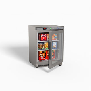 Thermaster Stainless Steel Upright Static Display Freezer XF200SG