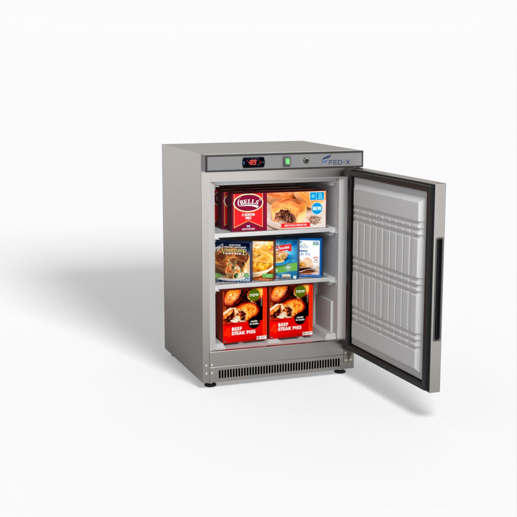 FED-X Thermaster Stainless Steel Uprighht Static Freezer XF200SS