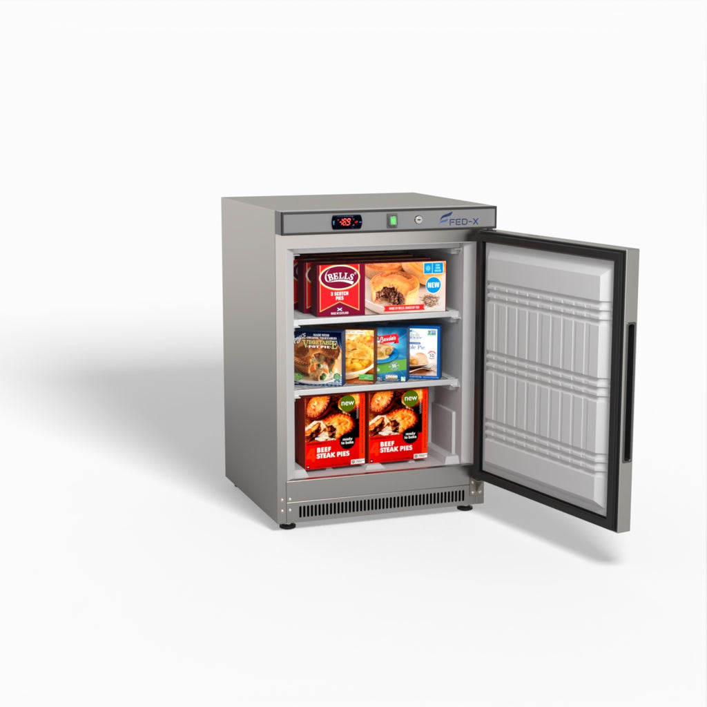 FED-X Thermaster Stainless Steel Uprighht Static Freezer XF200SS