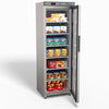FED-X Thermaster Stainless Steel Upright Static Display Freezer XF400SG