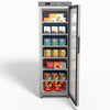FED-X Thermaster Stainless Steel Upright Static Display Freezer XF400SG