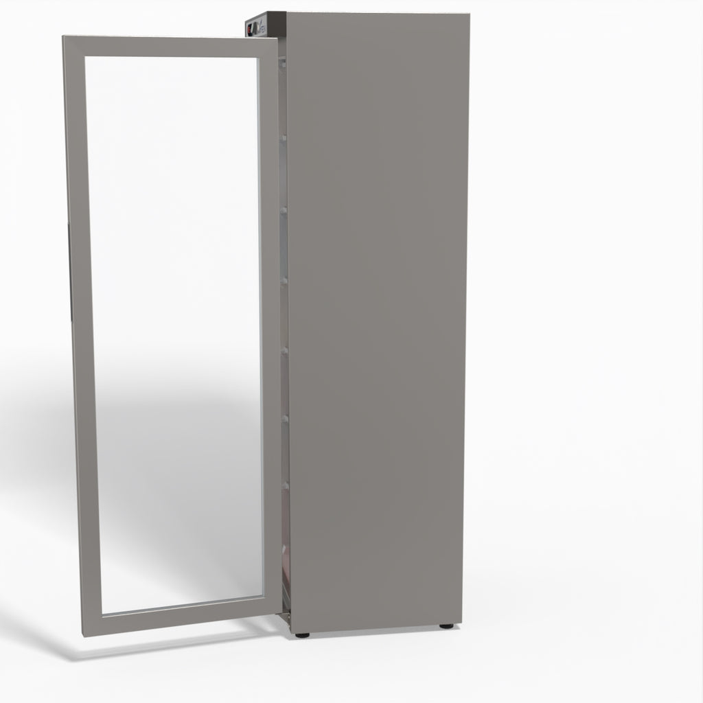 FED-X Thermaster Stainless Steel Upright Static Display Freezer XF400SG