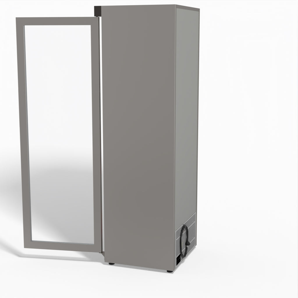 FED-X Thermaster Stainless Steel Upright Static Display Freezer XF400SG