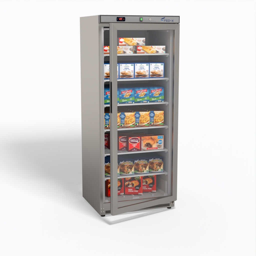 FED-X 555L Single Glass Door Freezer - XF600SG
