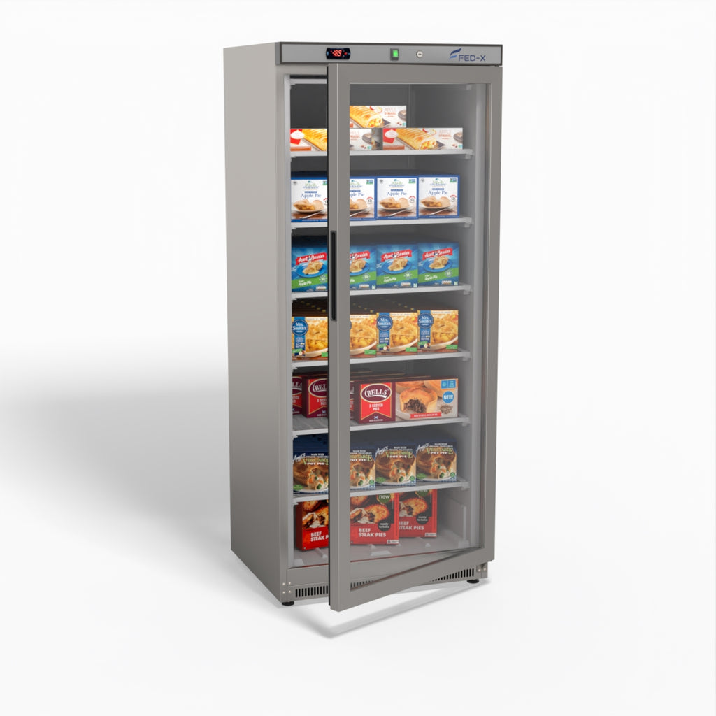 FED-X 555L Single Glass Door Freezer - XF600SG