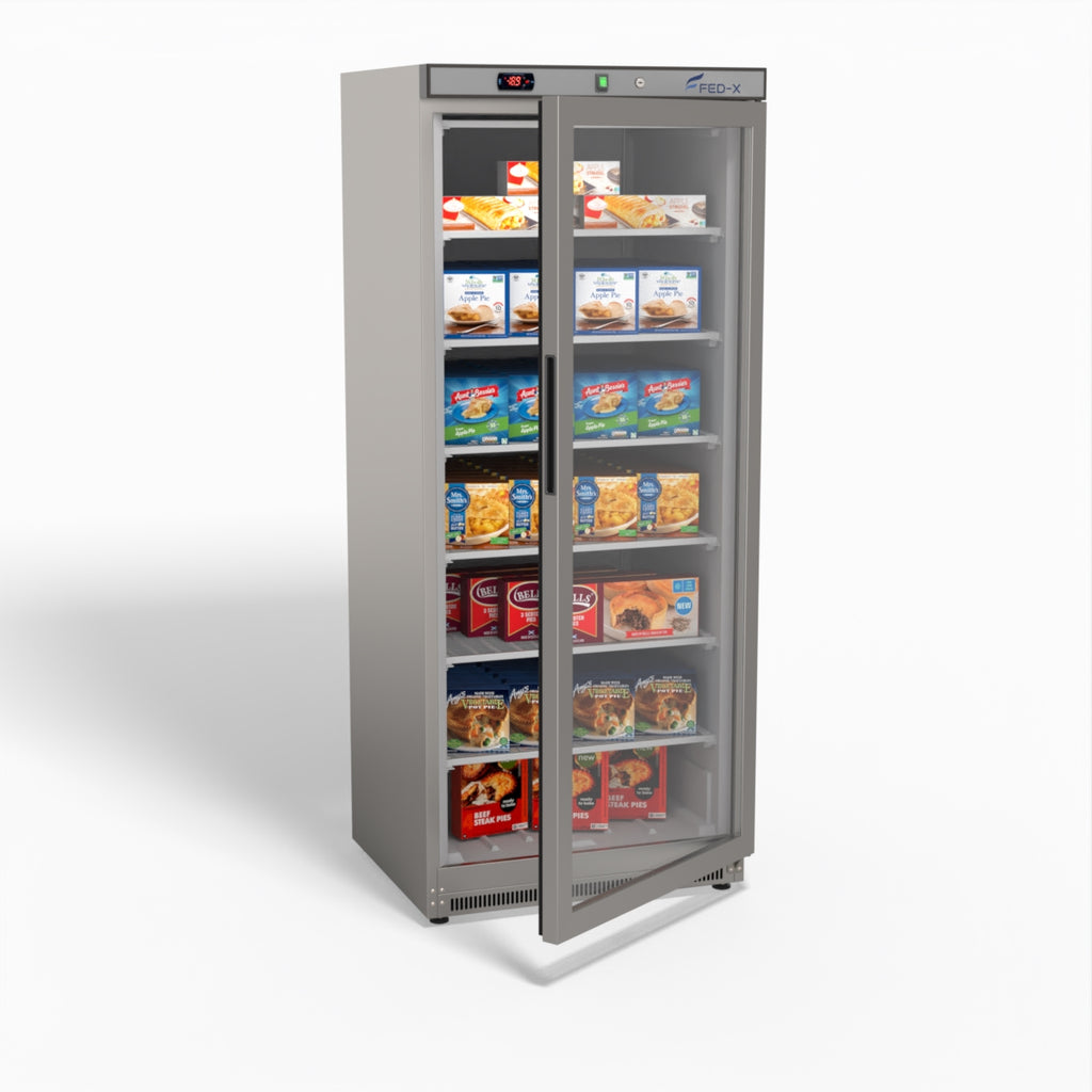 FED-X 555L Single Glass Door Freezer - XF600SG