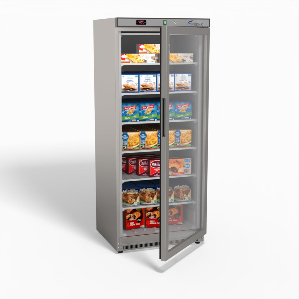 FED-X 555L Single Glass Door Freezer - XF600SG
