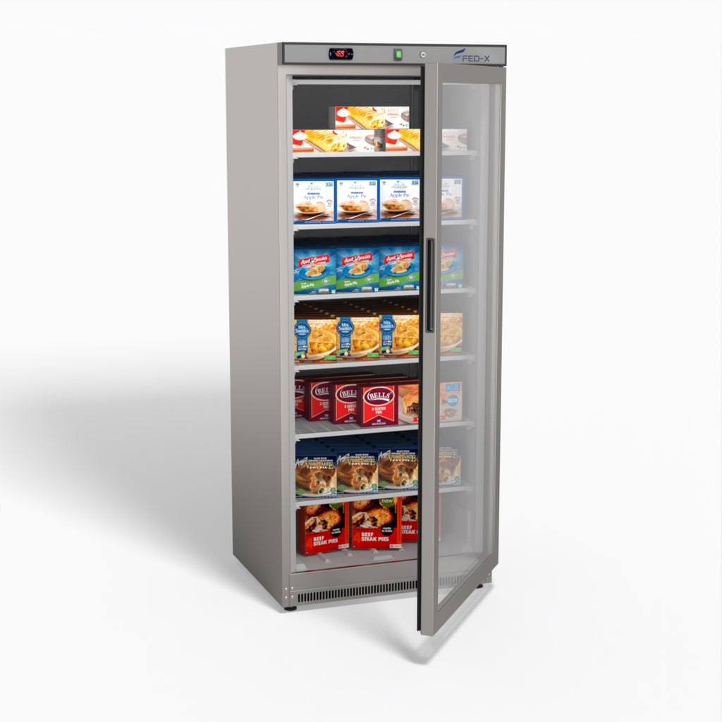 FED-X 555L Single Glass Door Freezer - XF600SG