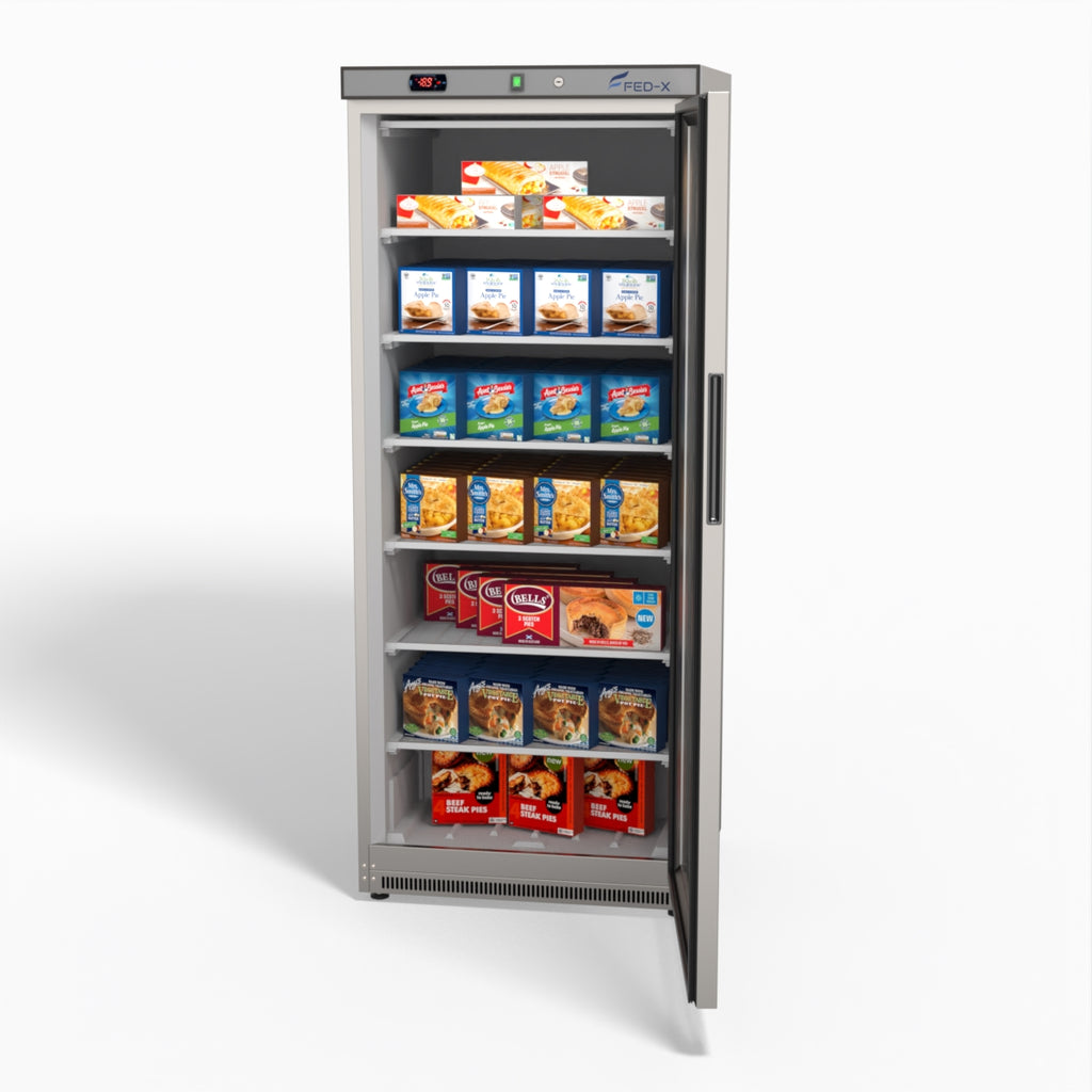 FED-X 555L Single Glass Door Freezer - XF600SG