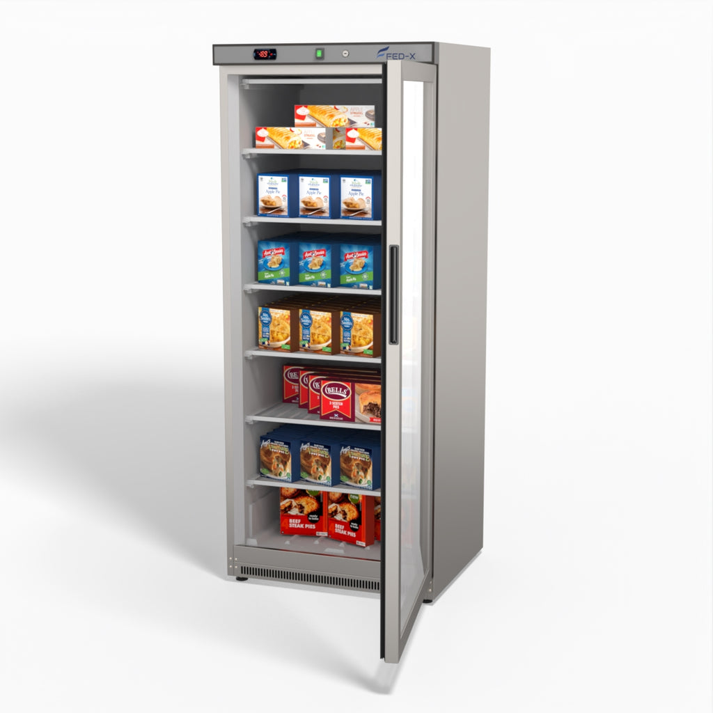 FED-X 555L Single Glass Door Freezer - XF600SG