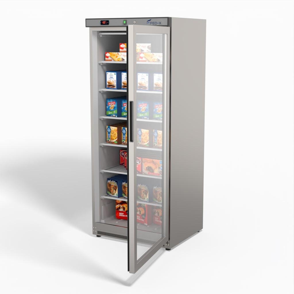 FED-X 555L Single Glass Door Freezer - XF600SG