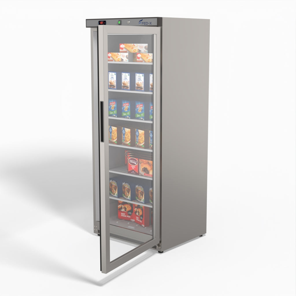 FED-X 555L Single Glass Door Freezer - XF600SG