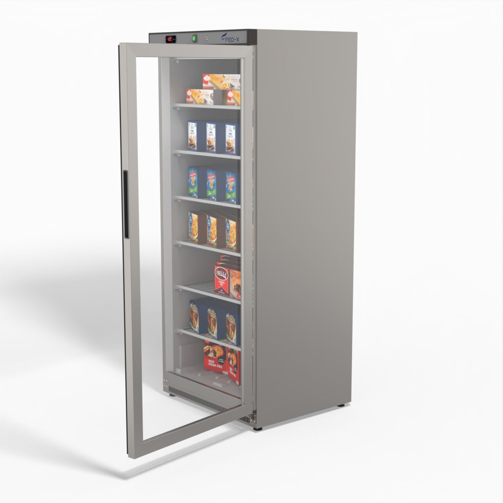 FED-X 555L Single Glass Door Freezer - XF600SG