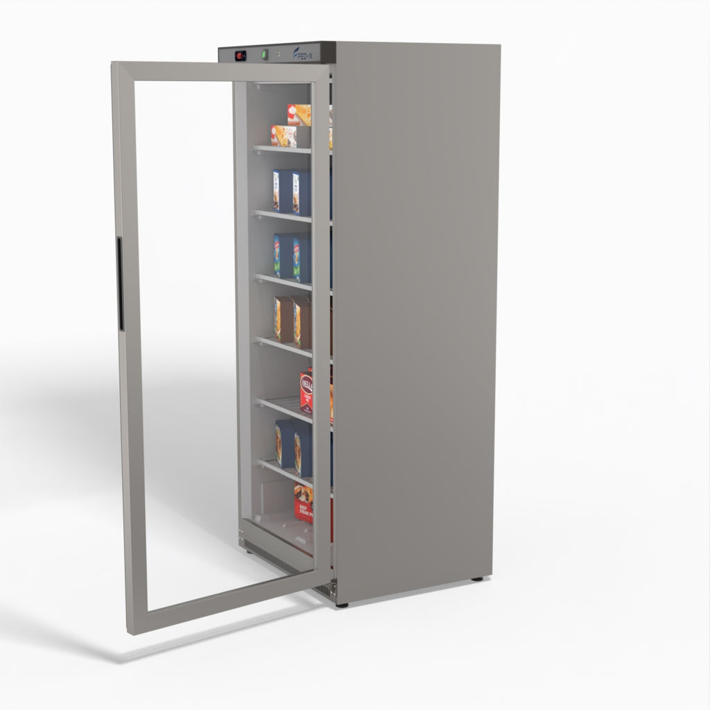 FED-X 555L Single Glass Door Freezer - XF600SG
