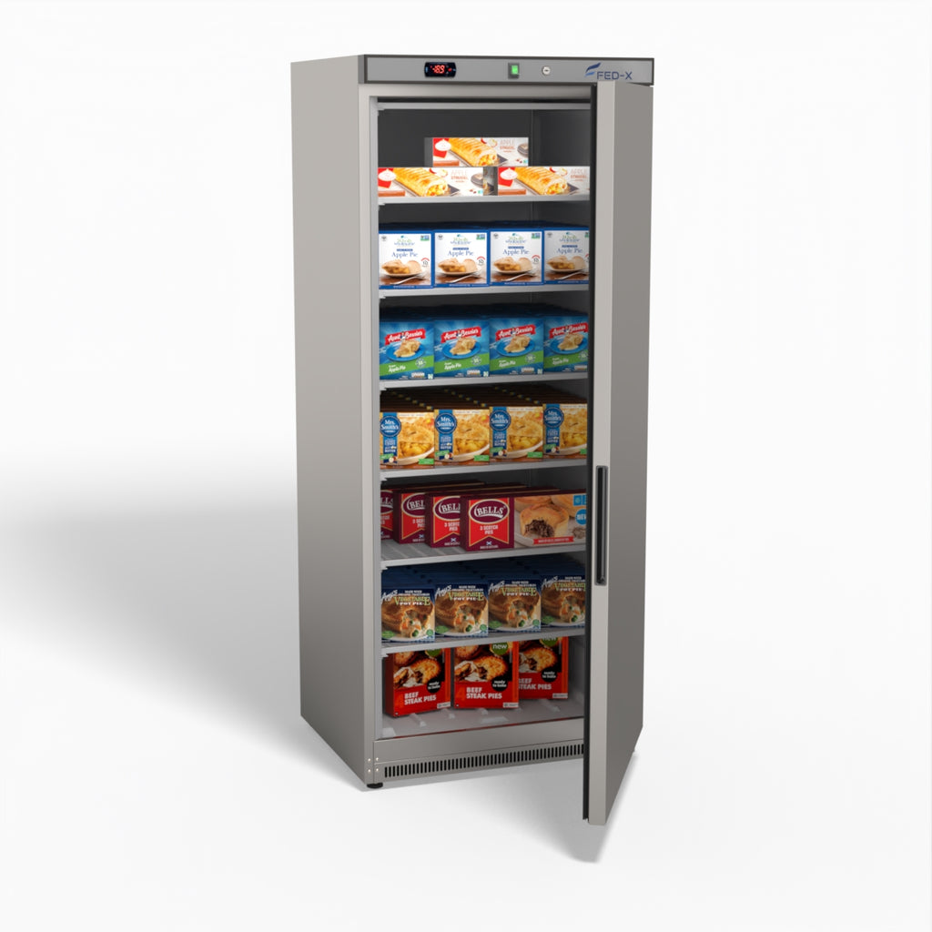 FED-X Thermaster Stainless Steel Uprighht Static Freezer XF600SS